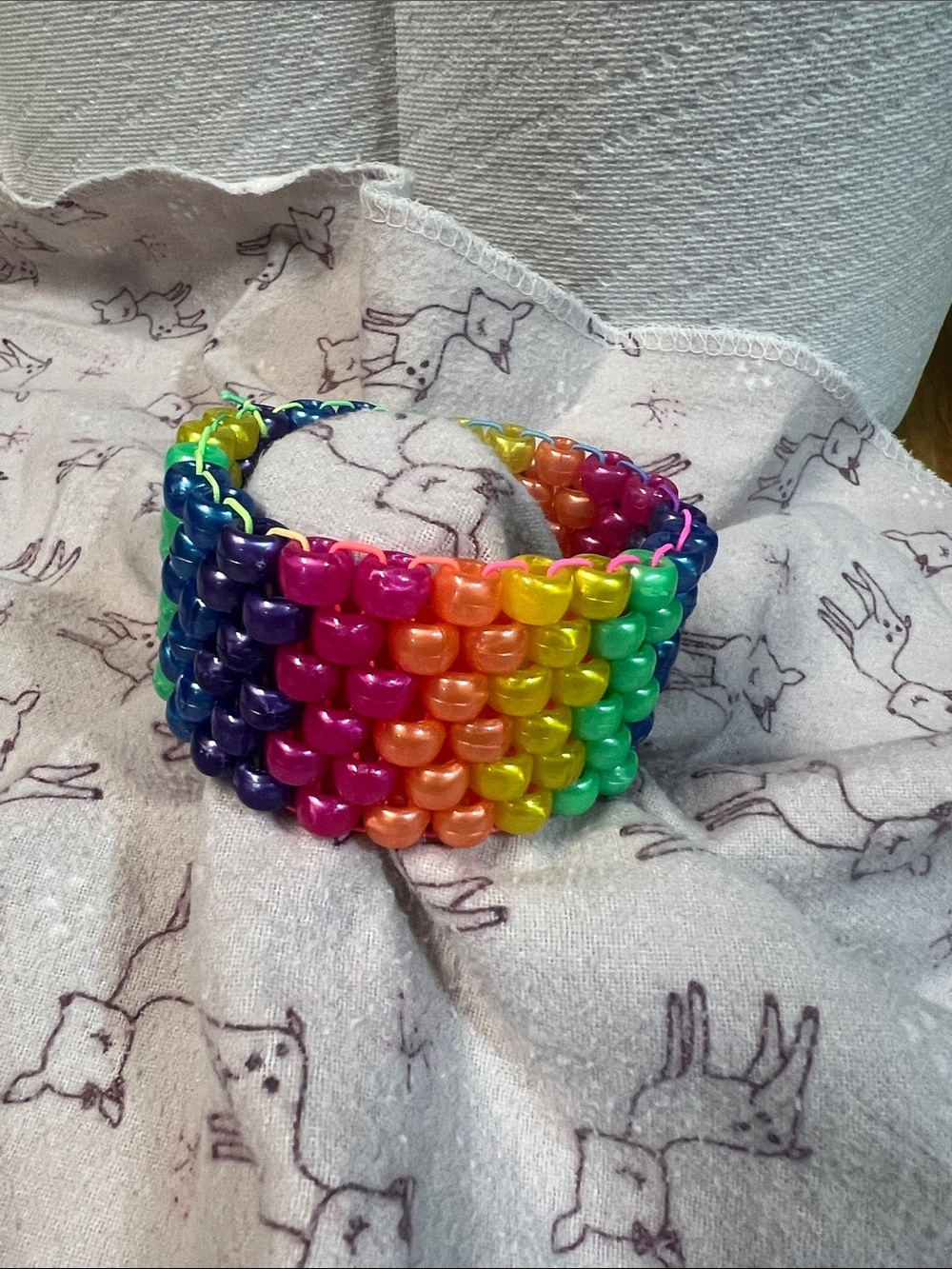 Rainbow Beaded Kids Bracelet - Multicolor
